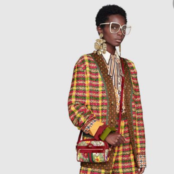 GUCCI GG Supreme Monogram Flora Web Mini Ophidia - Picture 12 of 12